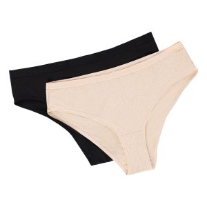 PAQUETE DE PANTIES TIPO BIKINI X2